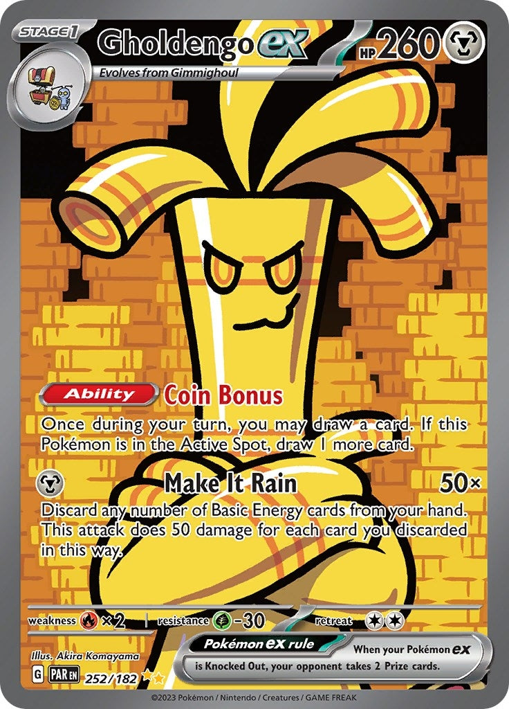 Image for Gholdengo ex (252/182) (PAR) - Pokemon