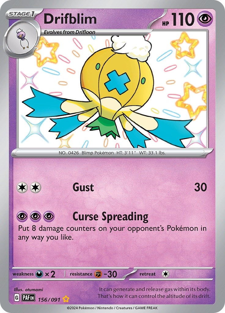 Image for Drifblim (156/091) (PAF) - Pokemon