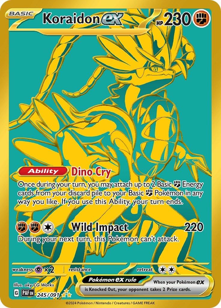 Image for Koraidon ex (245/091) (PAF) - Pokemon