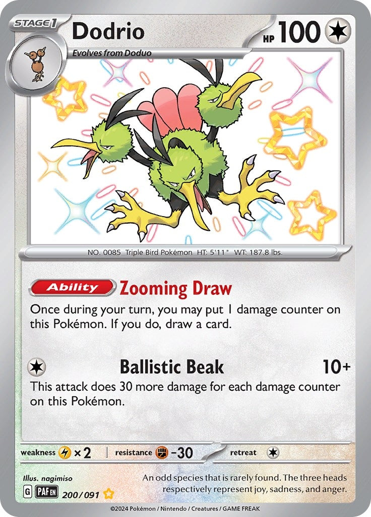 Image for Dodrio (200/091) (PAF) - Pokemon
