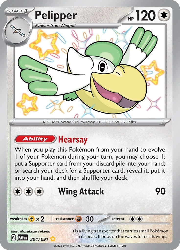 Image for Pelipper (204/091) (PAF) - Pokemon