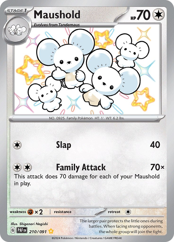 Image for Maushold (210/091) (PAF) - Pokemon