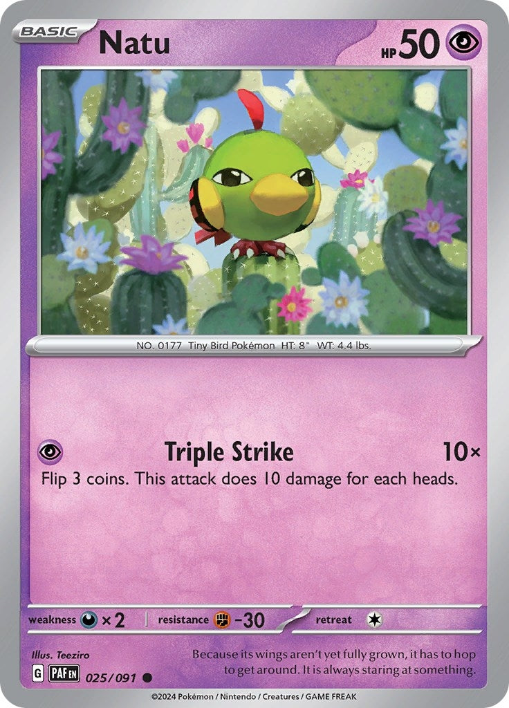 Image for Natu (025/091) (PAF) - Pokemon