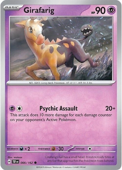 Image for Girafarig (066/162) (TEF) - Pokemon