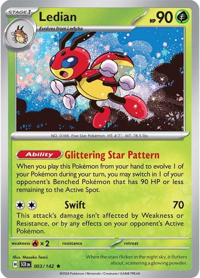 Image for Ledian (003/142) (SCR) - Pokemon