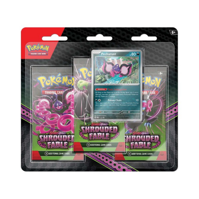 Pokémon TCG: Scarlet & Violet 6.5 Shrouded Fable 3 Pack Blister - Friendly Collectibles