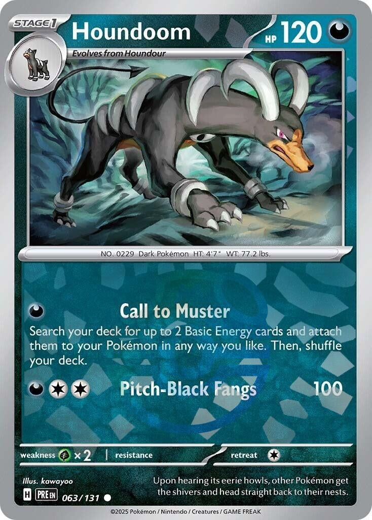Image for Houndoom (Master Ball Pattern) (063/131) (PRE) - Pokemon