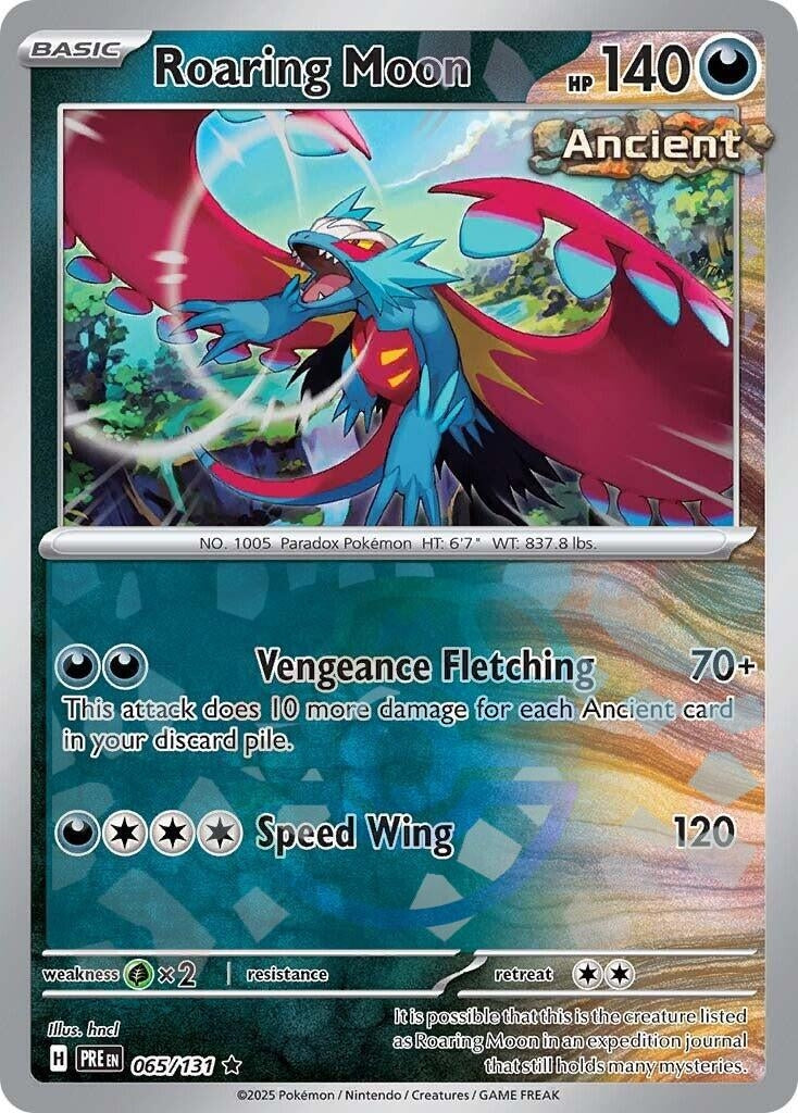 Image for Roaring Moon (Master Ball Pattern) (065/131) (PRE) - Pokemon