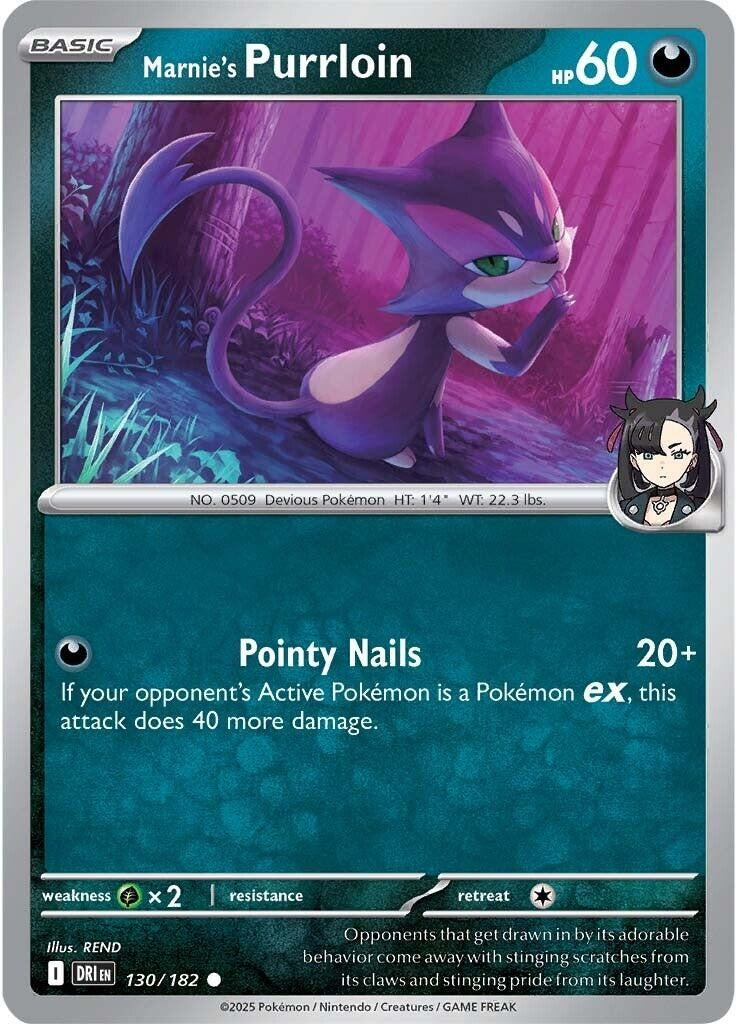 Image for Marnie's Purrloin (130/182) (DRI) - Pokemon