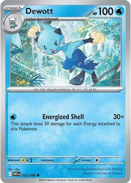 Image for Dewott (022/086) (WHT) - Pokemon