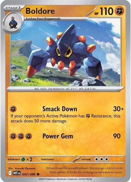 Image for Boldore (047/086) (WHT) - Pokemon