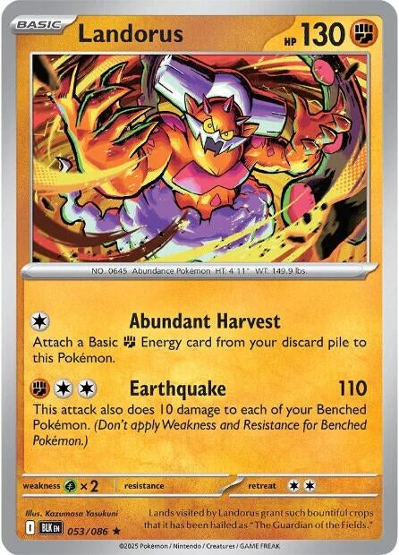 Image for Landorus (053/086) (BLK) - Pokemon