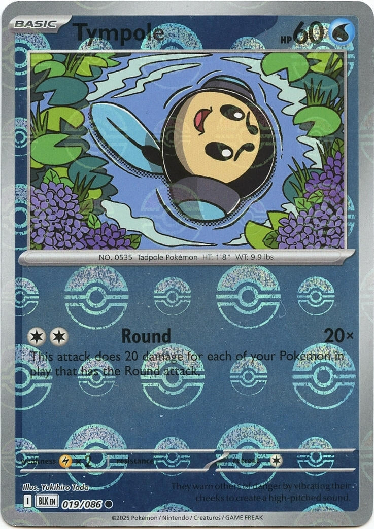 Image for Tympole (Poke Ball Pattern) (019/086) (BLK) - Pokemon