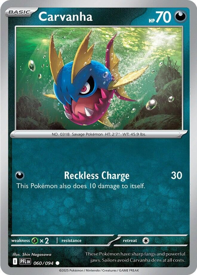 Image for Carvanha (060/094) (PFL) - Pokemon