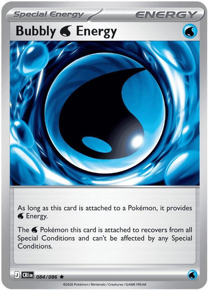 084/086 Bubbly W Energy Holo ME04: Chaos Rising (CRI) NM