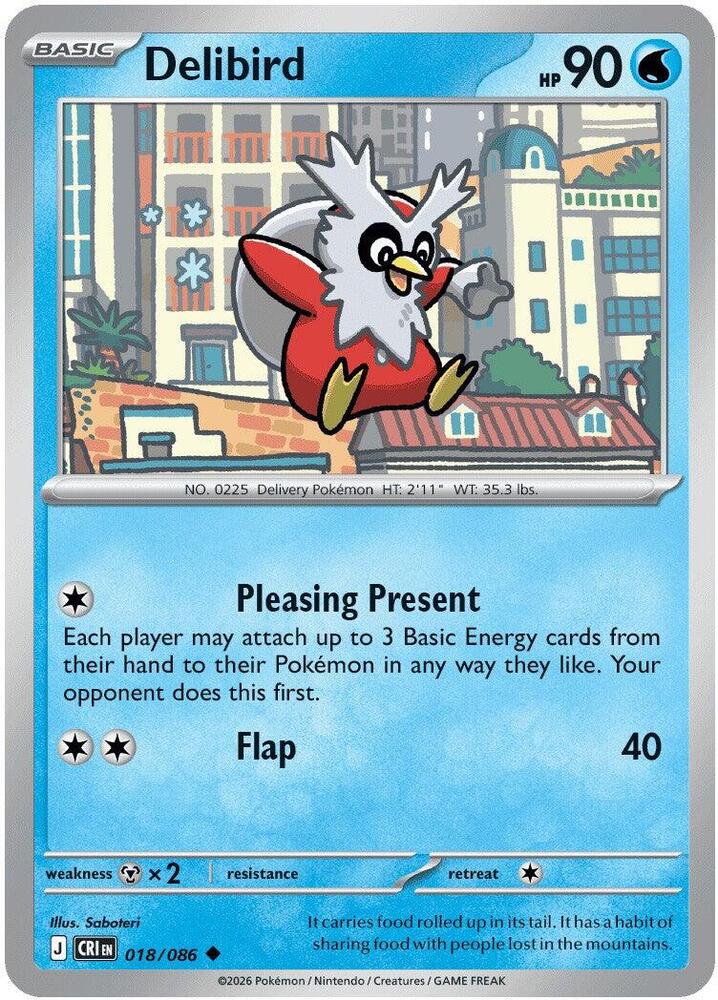 018/086 Delibird ME04: Chaos Rising (CRI) NM