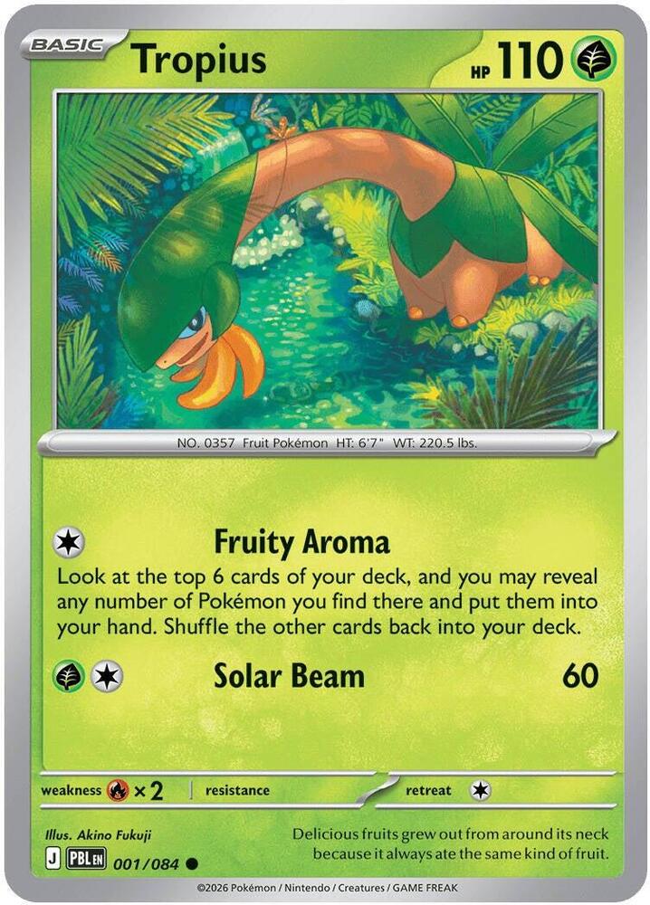 001/084 Tropius ME05: Pitch Black (PBL) NM