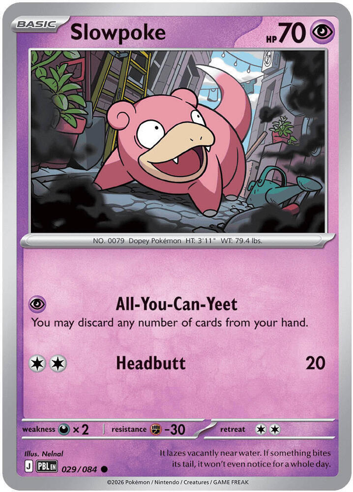 029/084 Slowpoke ME05: Pitch Black (PBL) NM