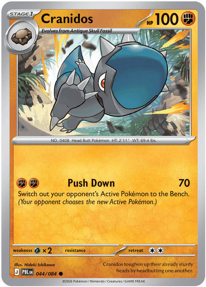 044/084 Cranidos ME05: Pitch Black (PBL) NM