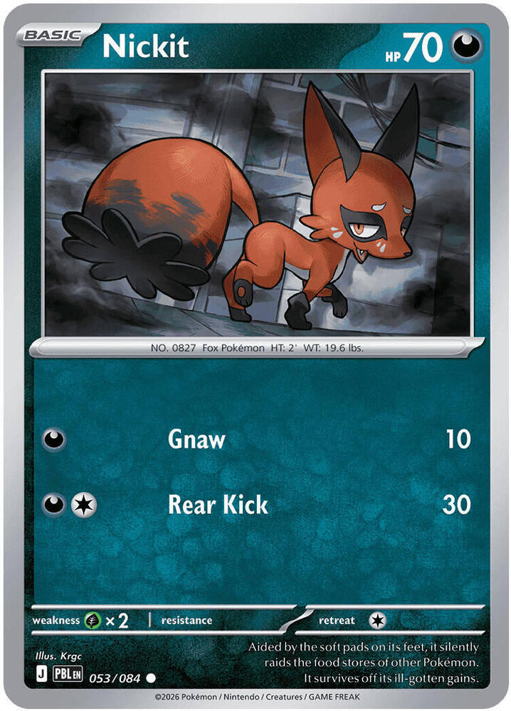 053/084 Nickit ME05: Pitch Black (PBL) NM