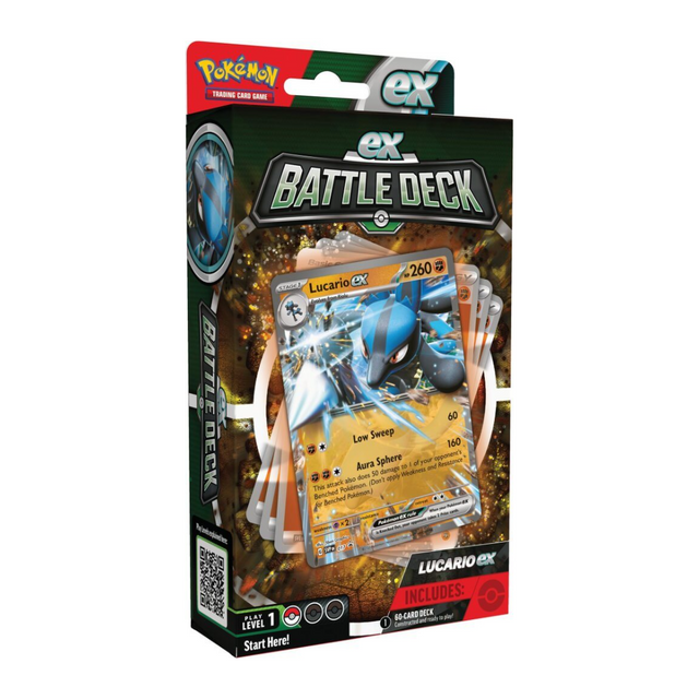 Pokémon TCG: V Battle Deck Ampharos & Lucario - Friendly Collectibles