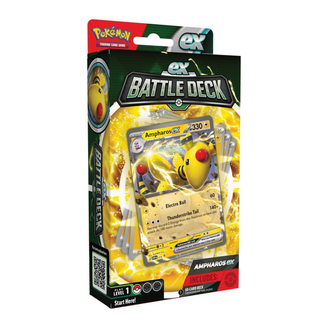 Pokémon TCG: V Battle Deck Ampharos & Lucario - Friendly Collectibles