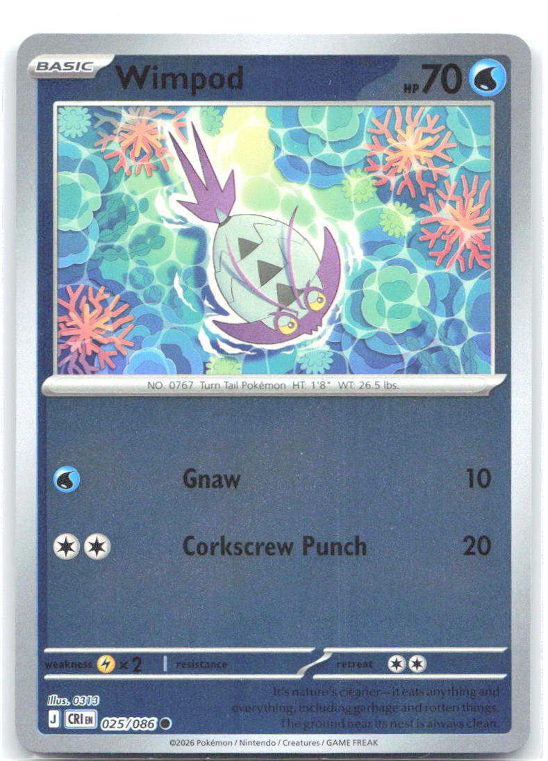 025/086 Wimpod Reverse Holo ME04: Chaos Rising (CRI) NM