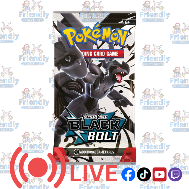 POKÉMON TCG Scarlet & Violet Black Bolt Booster Pack (LIVE)