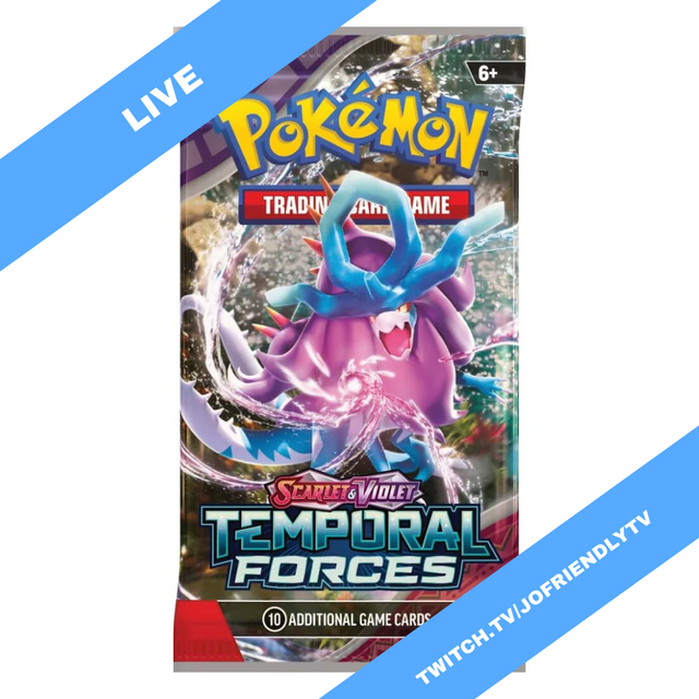POKÉMON TCG Scarlet & Violet 5 Temporal Forces Booster Pack (LIVE)