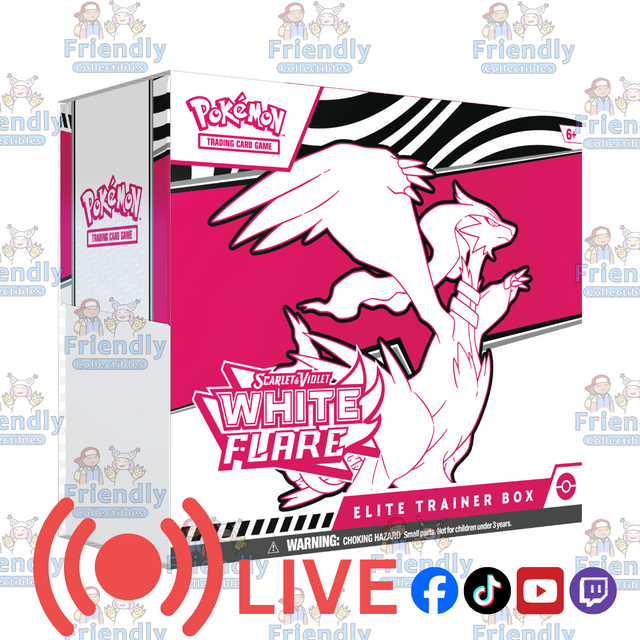 POKÉMON TCG Scarlet & Violet White Flare Elite Trainer Box (LIVE)