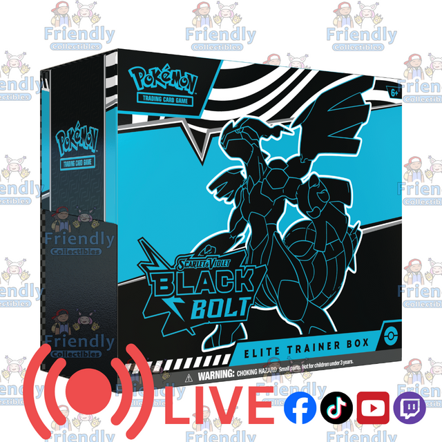 POKÉMON TCG Scarlet & Violet Black Bolt Elite Trainer Box (LIVE)