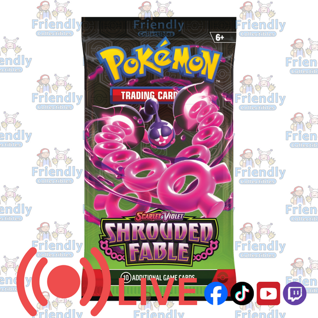 Pokémon TCG: Scarlet & Violet 6.5 Shrouded Fable Booster Pack (LIVE)