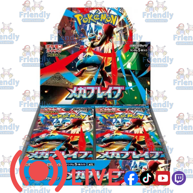 Pokemon TCG Mega Brave Booster Box M1L Japanese (LIVE)