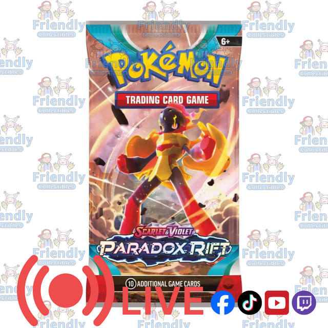 POKÉMON TCG Scarlet & Violet 4 Paradox Rift Booster Pack (LIVE)