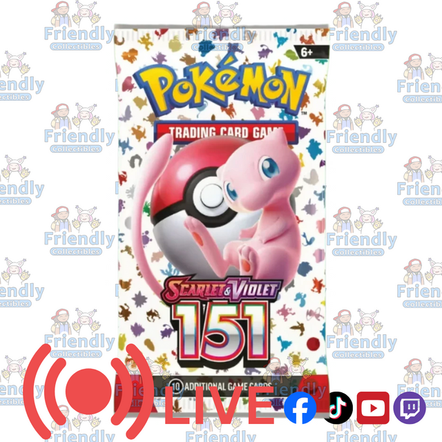 POKÉMON TCG Scarlet & Violet 3.5 151 Booster Pack (LIVE)