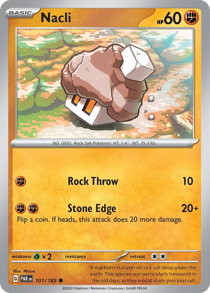 Image for Nacli (101/182) (PAR) - Pokemon