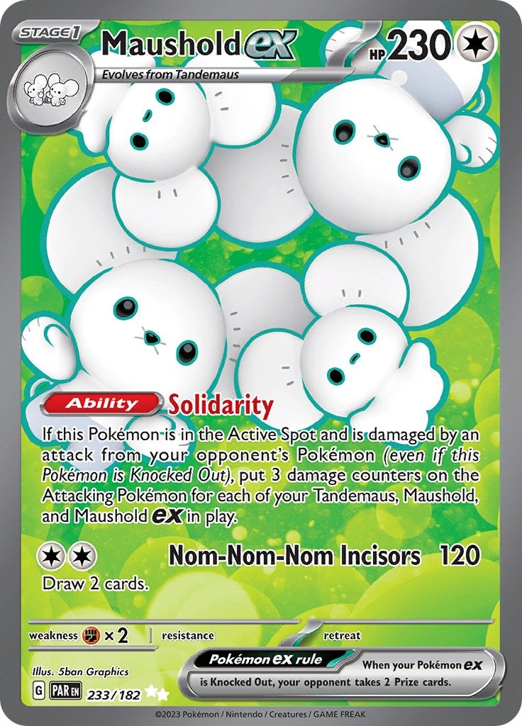 Image for Maushold ex (233/182) (PAR) - Pokemon