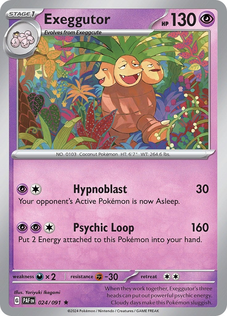Image for Exeggutor (024/091) (PAF) - Pokemon