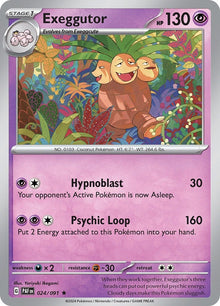 Image for Exeggutor (024/091) (PAF) - Pokemon