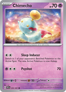 Image for Chimecho (030/091) (PAF) - Pokemon