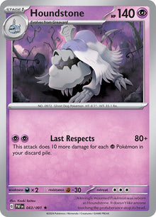 Image for Houndstone (043/091) (PAF) - Pokemon