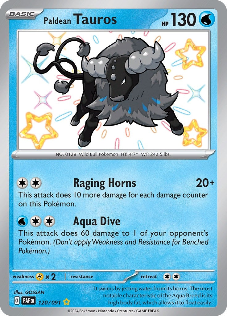 Image for Paldean Tauros (120/091) (PAF) - Pokemon