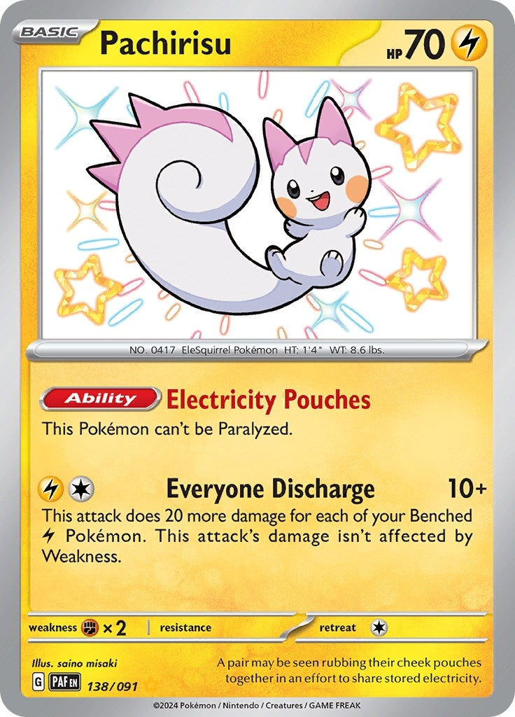 Image for Pachirisu (138/091) (PAF) - Pokemon
