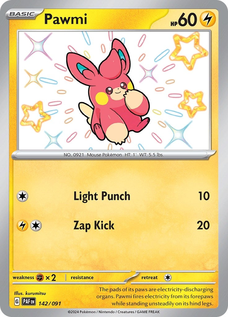 Image for Pawmi (142/091) (PAF) - Pokemon