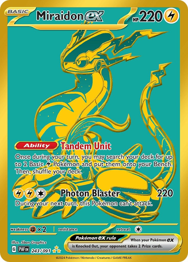 Image for Miraidon ex (243/091) (PAF) - Pokemon