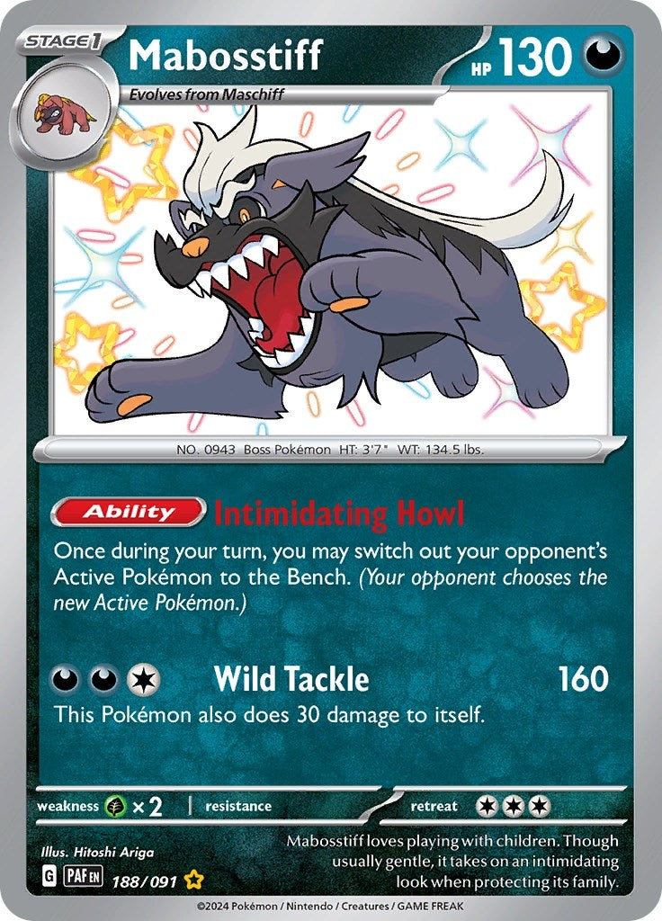 Image for Mabosstiff (188/091) (PAF) - Pokemon