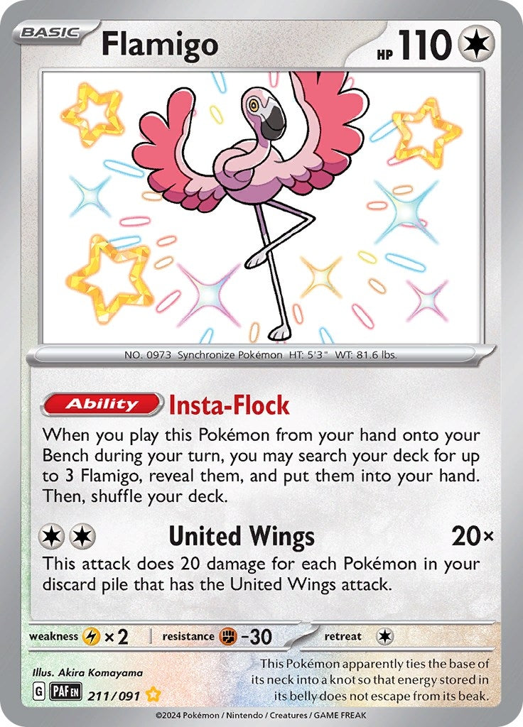 Image for Flamigo (211/091) (PAF) - Pokemon