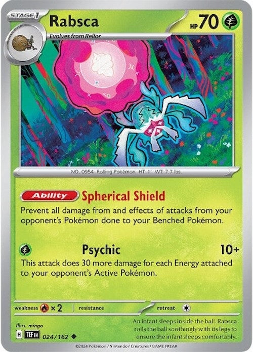 Image for Rabsca (024/162) (TEF) - Pokemon