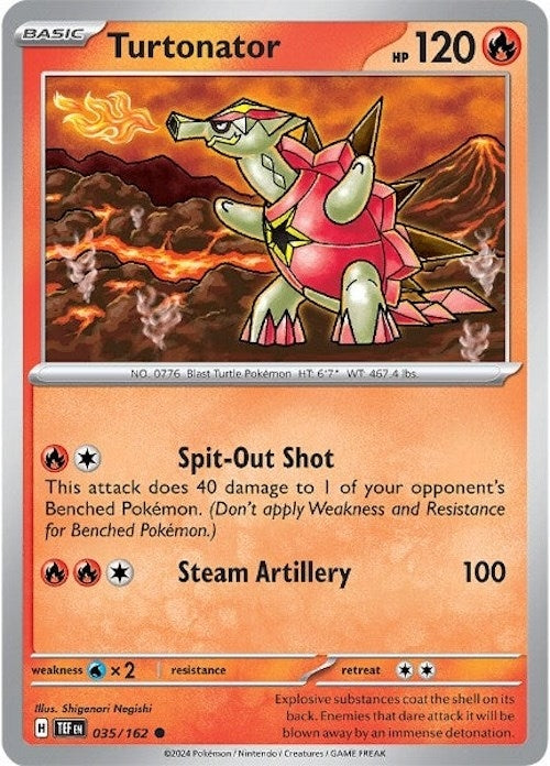 Image for Turtonator (035/162) (TEF) - Pokemon
