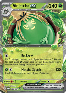 Image for Sinistcha ex (023/167) (TWM) - Pokemon